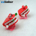 LK-S13 Dental artesanías acabar juguete saltar los dientes con rosa